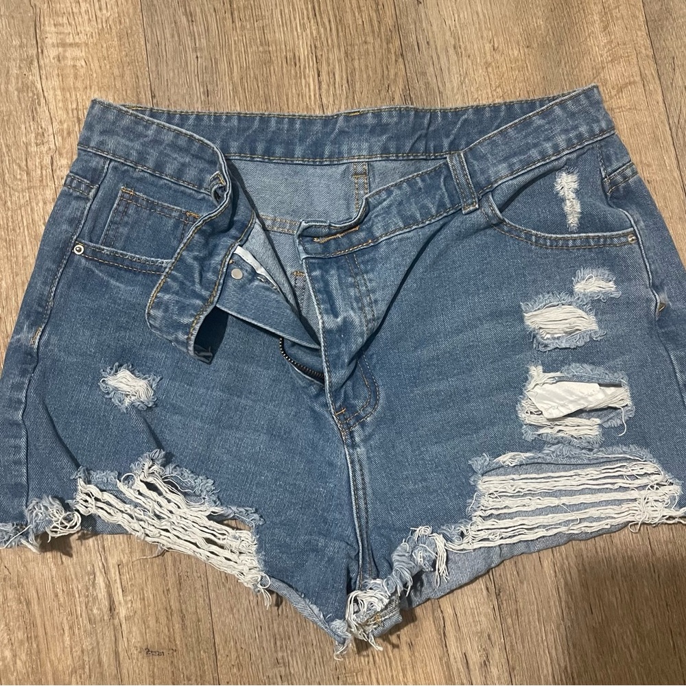 Distressed Blue Denim Women Shorts 3 pack!